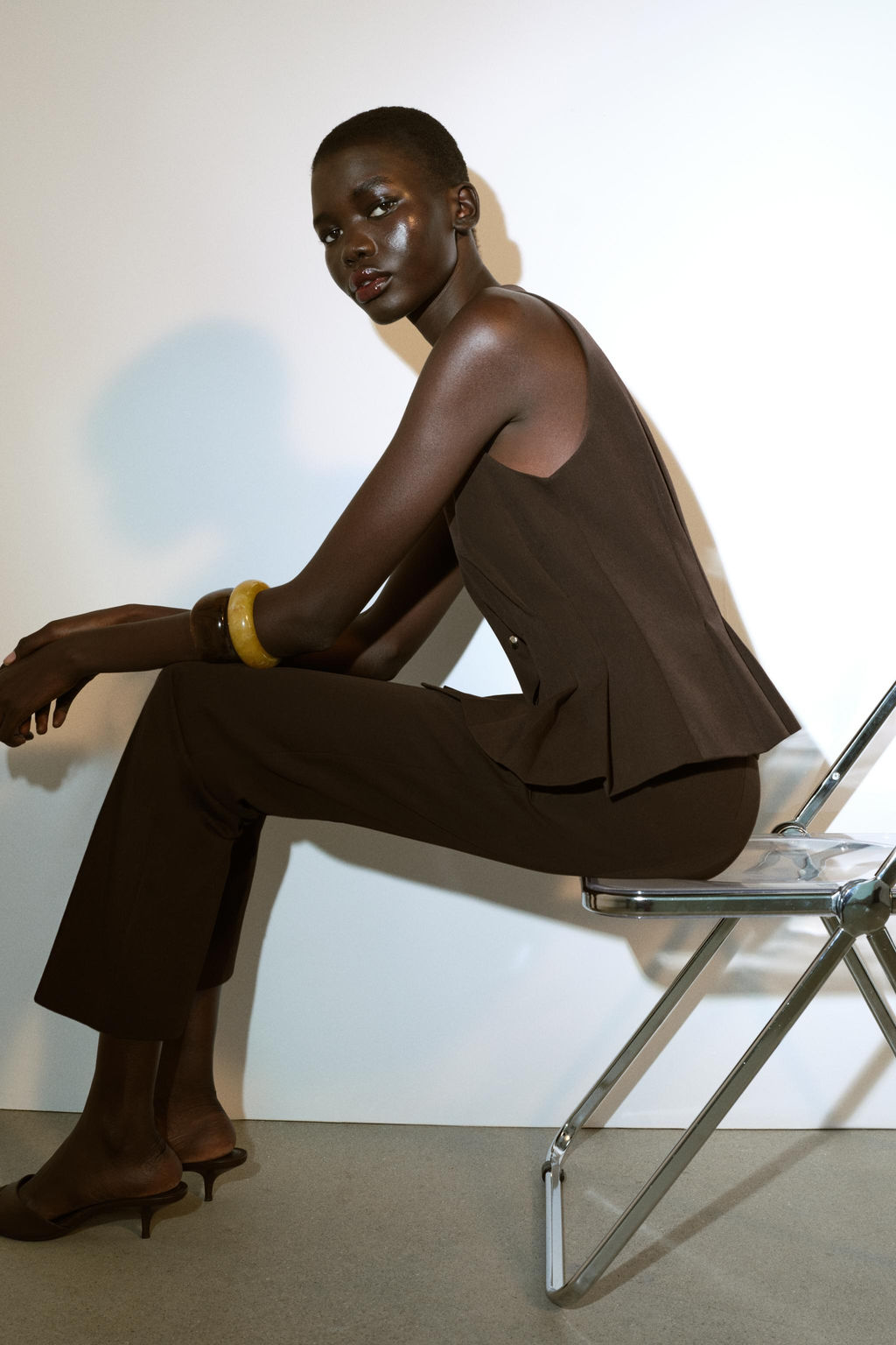 DARTED PEPLUM WAISTCOAT - Zara фото 12