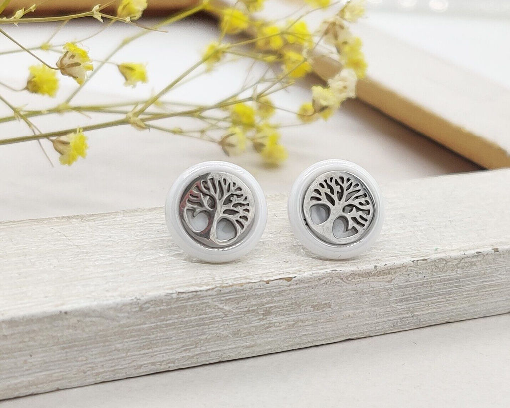 Серьги с керамикой