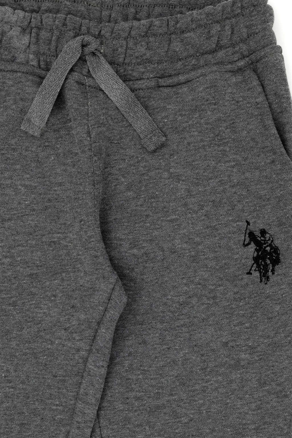 U. S. Polo Assn Меланжовые спортивные штаны для мальчика антрацитового цвета - U.s. polo assn фото 4