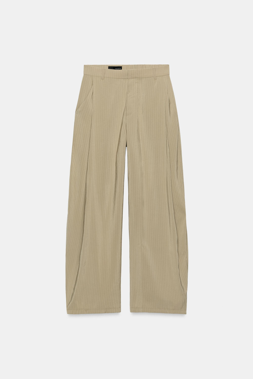 PANTAL?N FLUIDO PLIEGUES / Verde gris - Zara фото 6