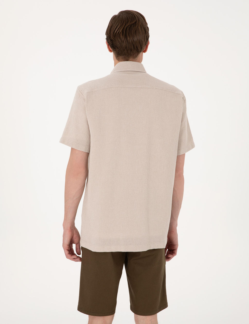 Bej Comfort Fit K_sa Kollu G_mlek - Pierre cardin фото 5