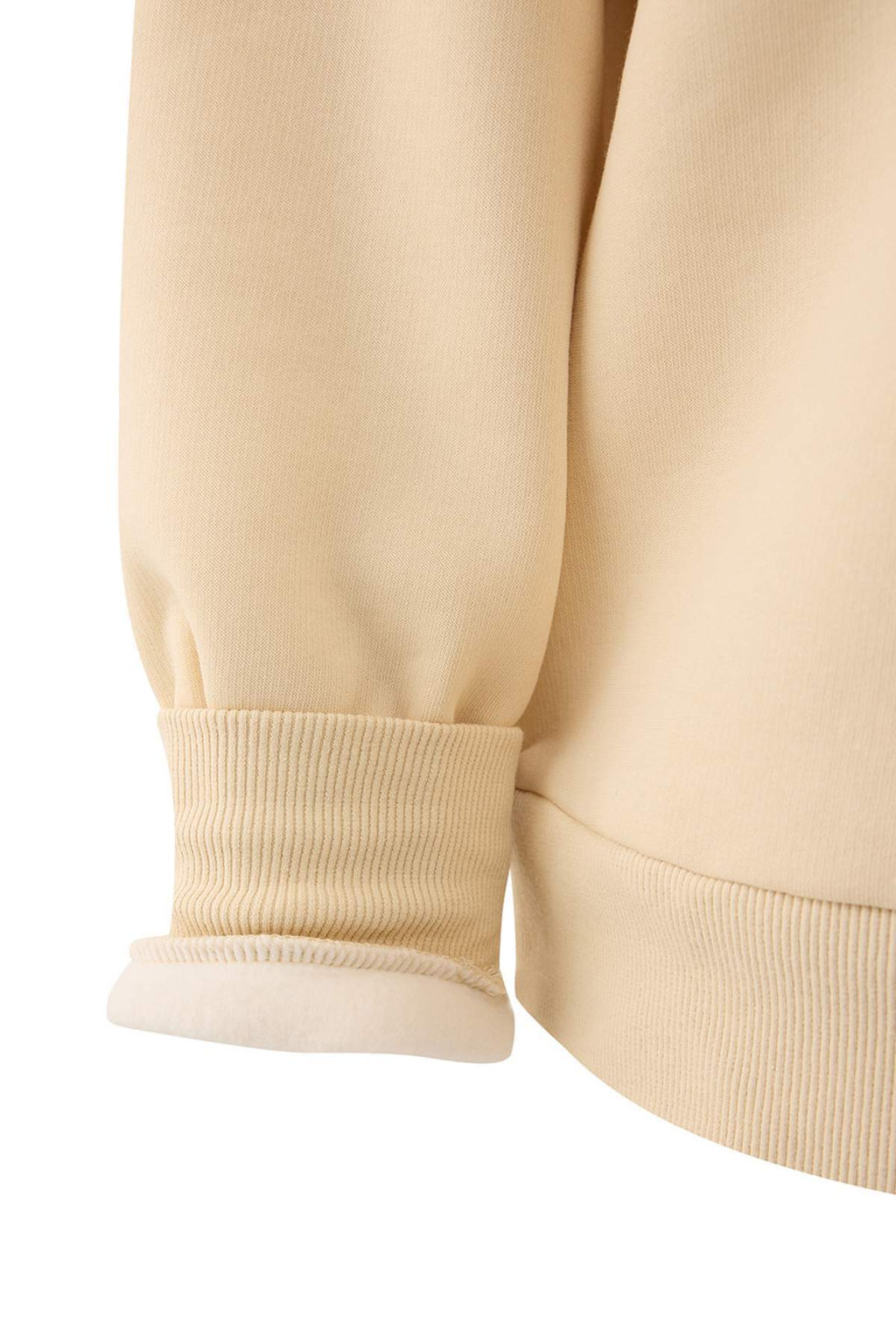 Tas Kal?n Ici Polarl? Regular/Normal Kal?p Bisiklet Yaka Basic Orme Sweatshirt TWOAW24SW00101