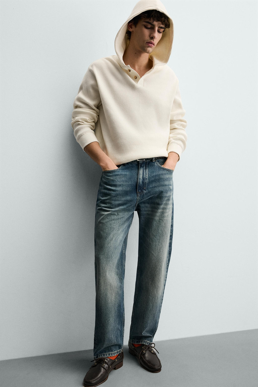 WAFFLE-KNIT HOODIE - Zara фото 8