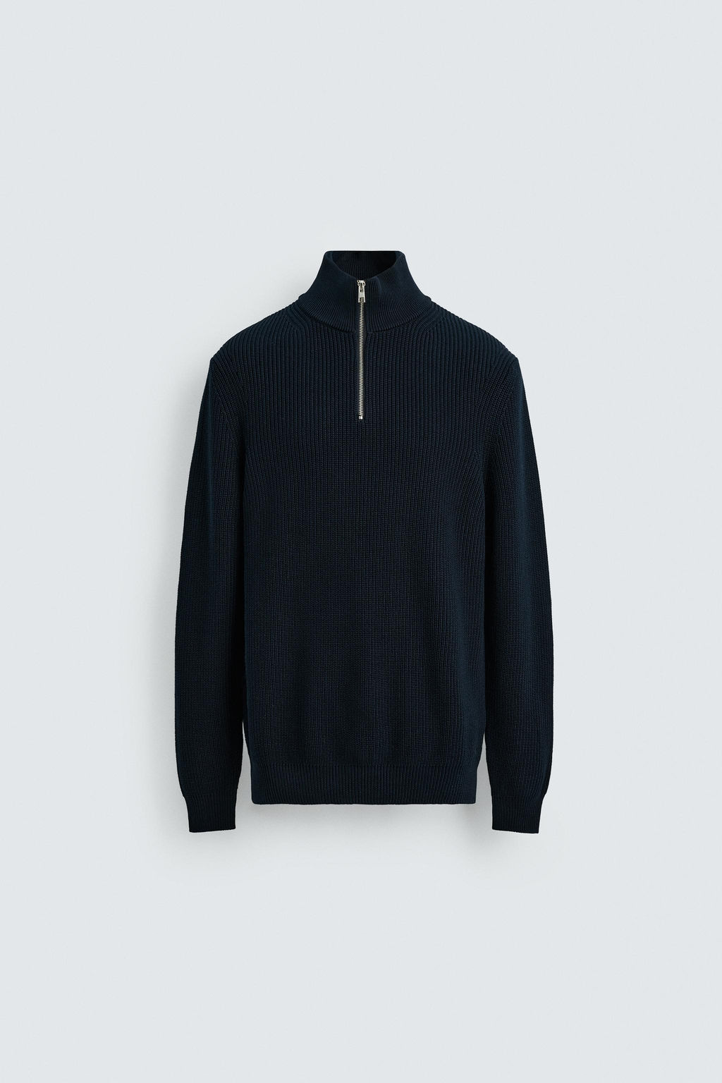 PURL KNIT SWEATER WITH ZIP - Zara фото 6