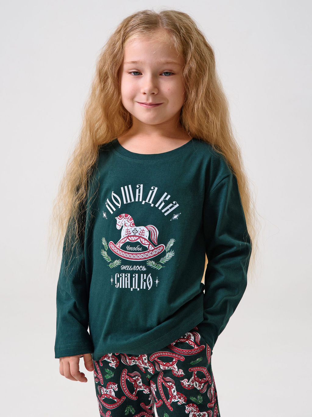 Пижама 100% хлопок женская Лошадка - Оптима фото 15