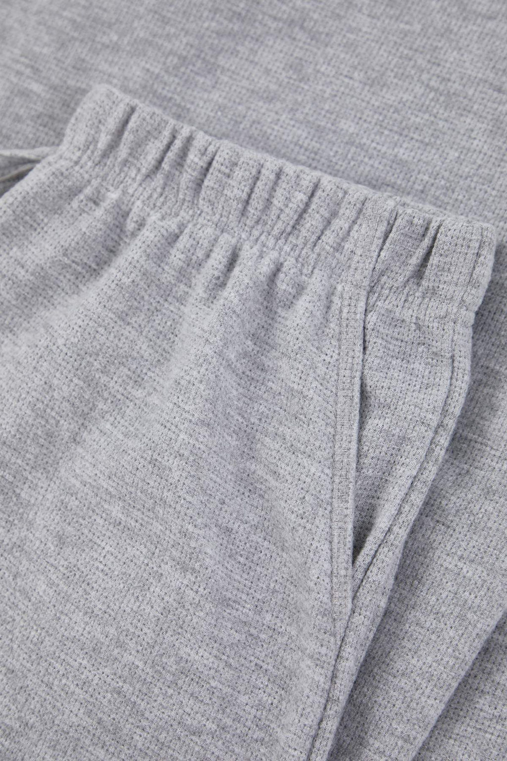 Siyah Regular Yumusak Waffle Orme Pijama Tak?m? TMNAW26PT00070 - Trendyolmilla фото 5