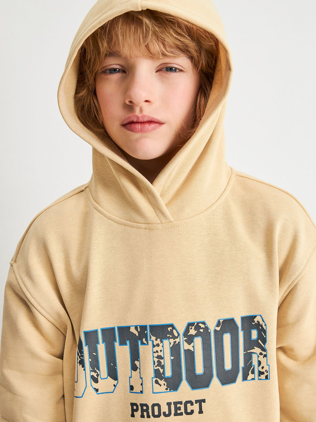 ACOOLA / Джемпер детский для мальчиков Zefir светло-серый принт фото 5