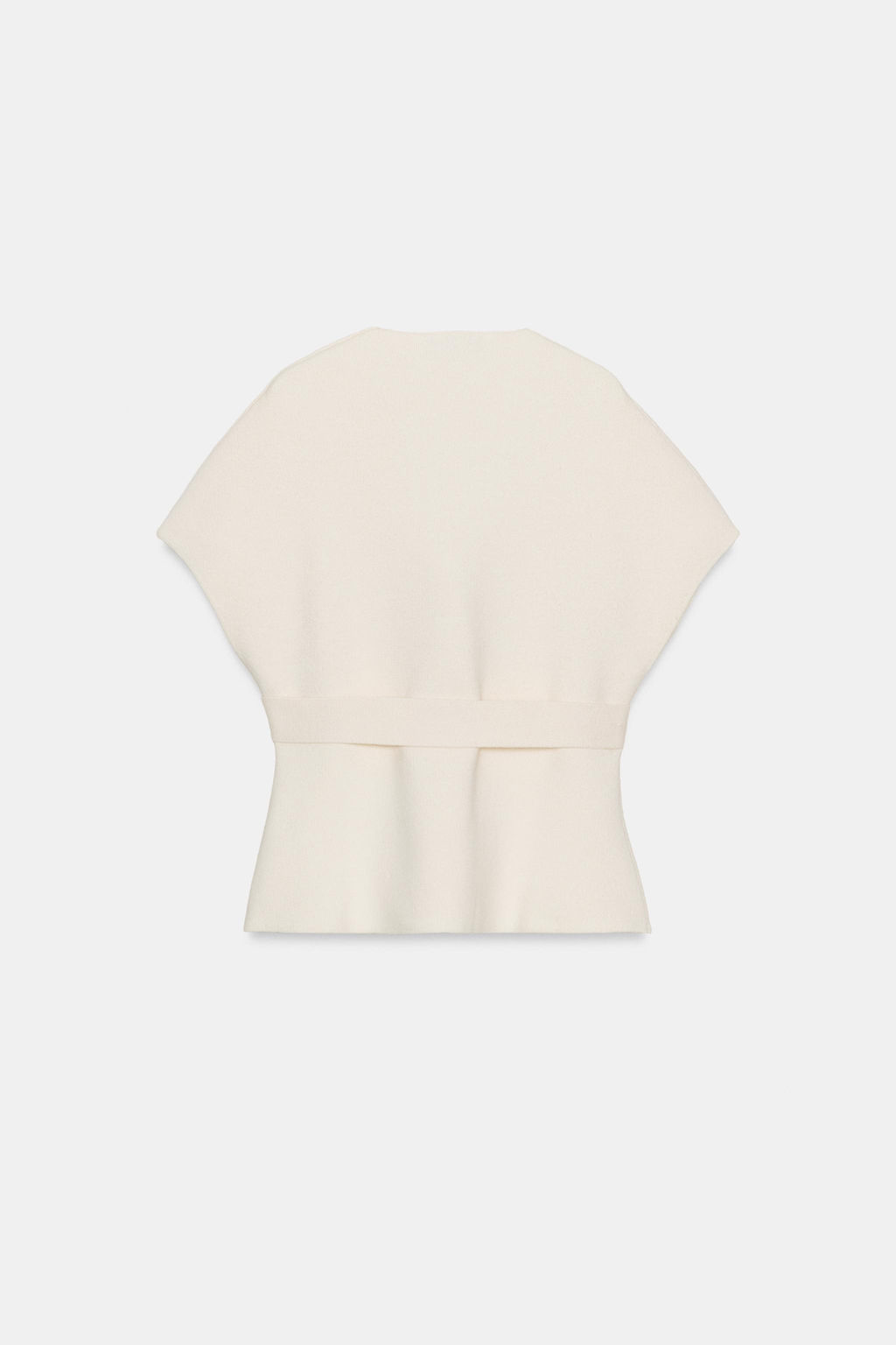 KNIT WAISTCOAT WITH BELT - Zara фото 14