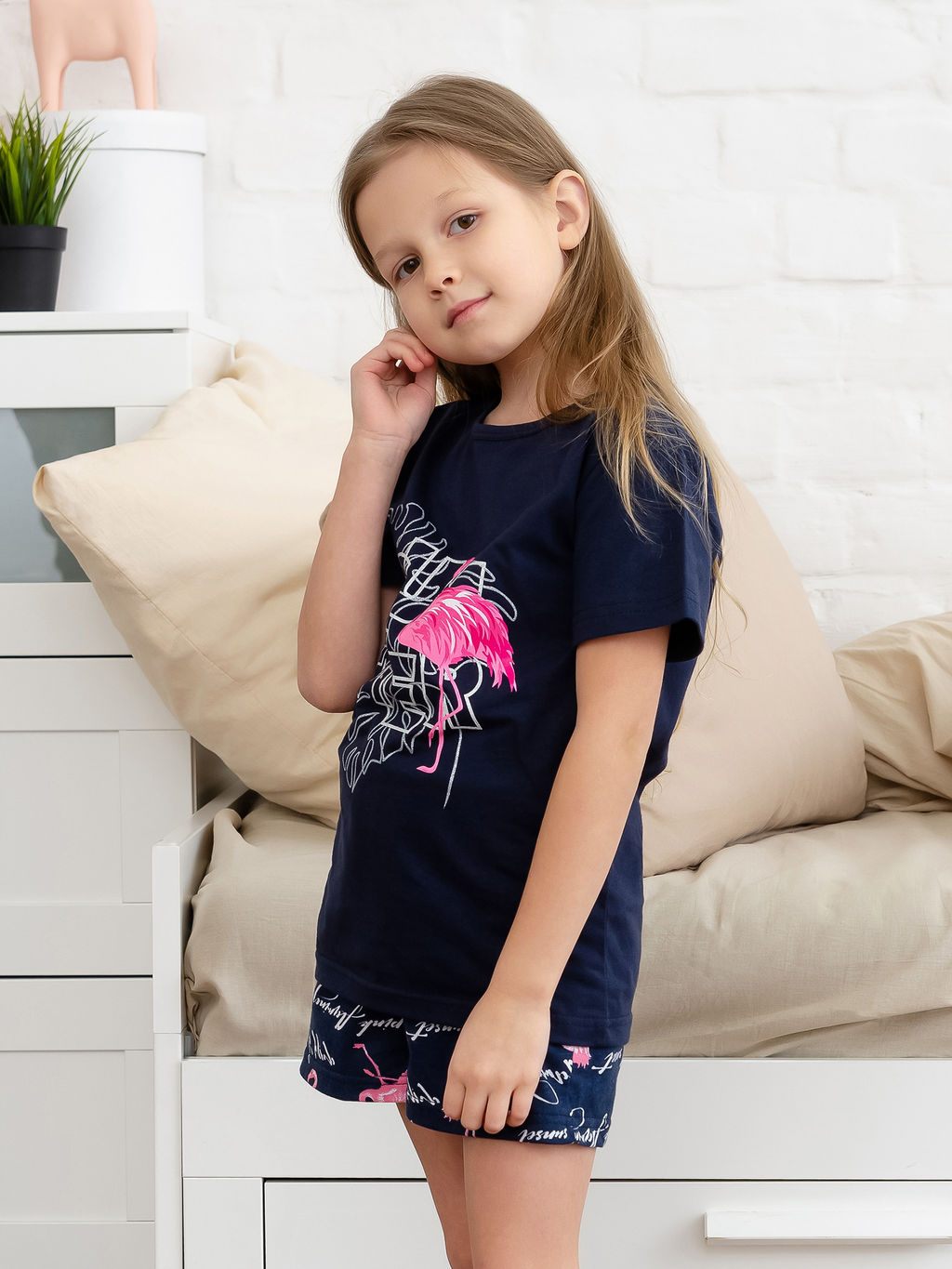 Костюм детский, модель 326, трикотаж (26 размер, Фламинго, синий ) - Ивановотекстиль фото 4