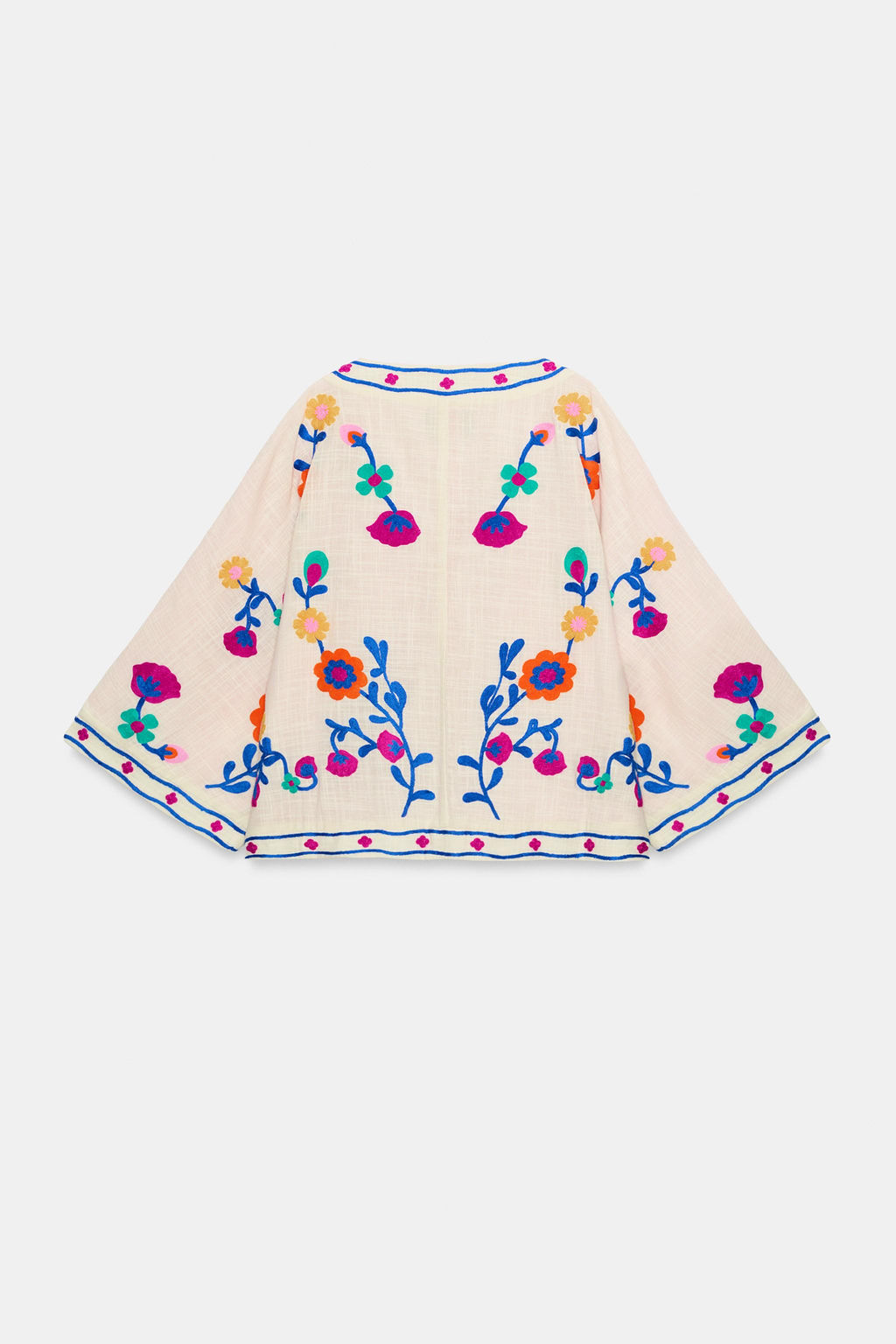KIMONO BORDADOS FLORES / Crudo - Zara фото 7