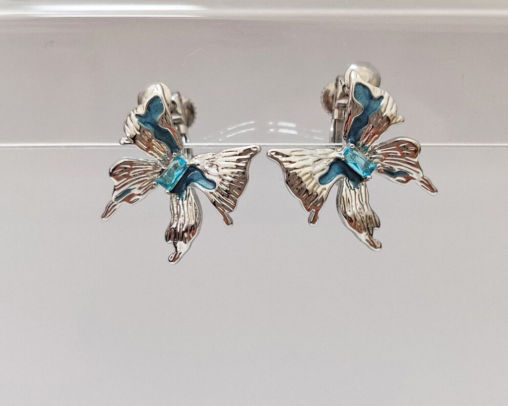 Серьги-клипсы Бабочки