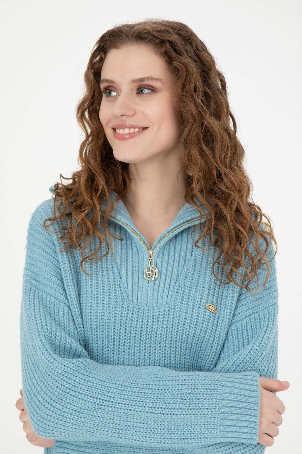 Женский синий свитер - U.s. polo assn фото 2