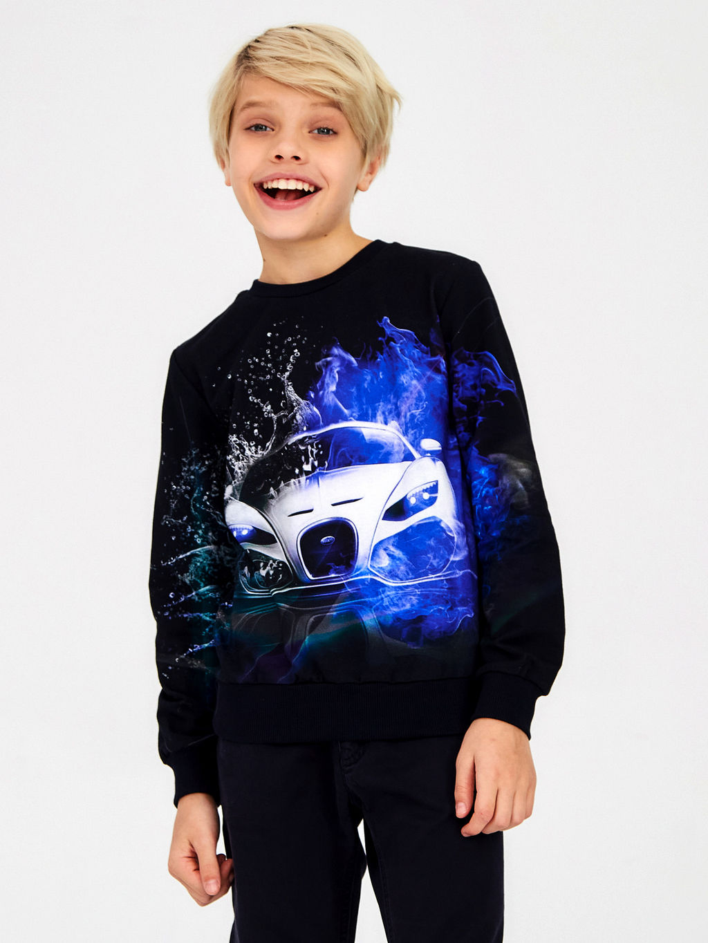 Свитшот " Бугатти ",темно-синий