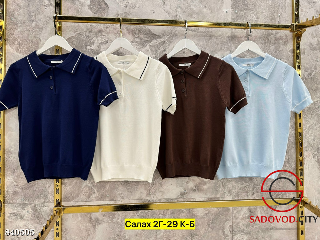 Футболка поло однотонная - Bruno фото 5