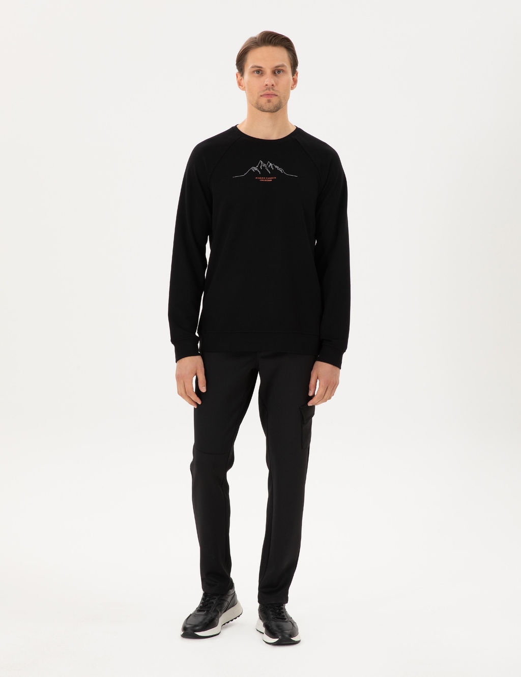 Siyah Regular Fit Sweatshirt - Pierre cardin фото 4