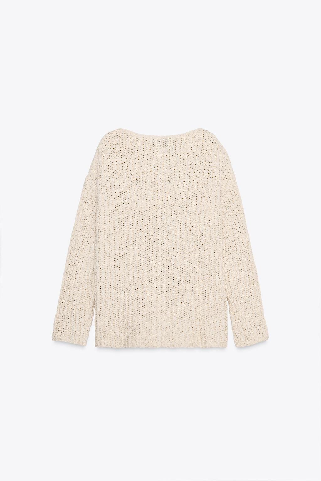 CONTRAST KNIT SWEATER - Zara фото 6