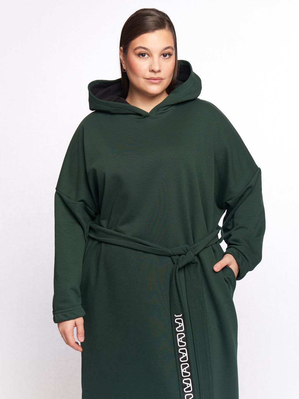 Платье с капюшоном PP83502GRN45