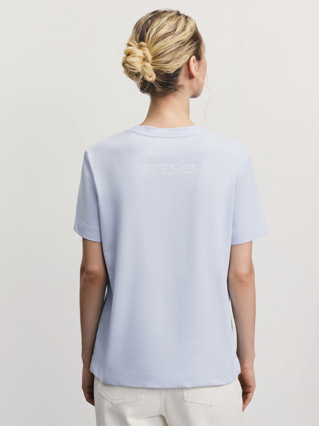 Футболка из хлопка с принтом / Zarina  фото 5