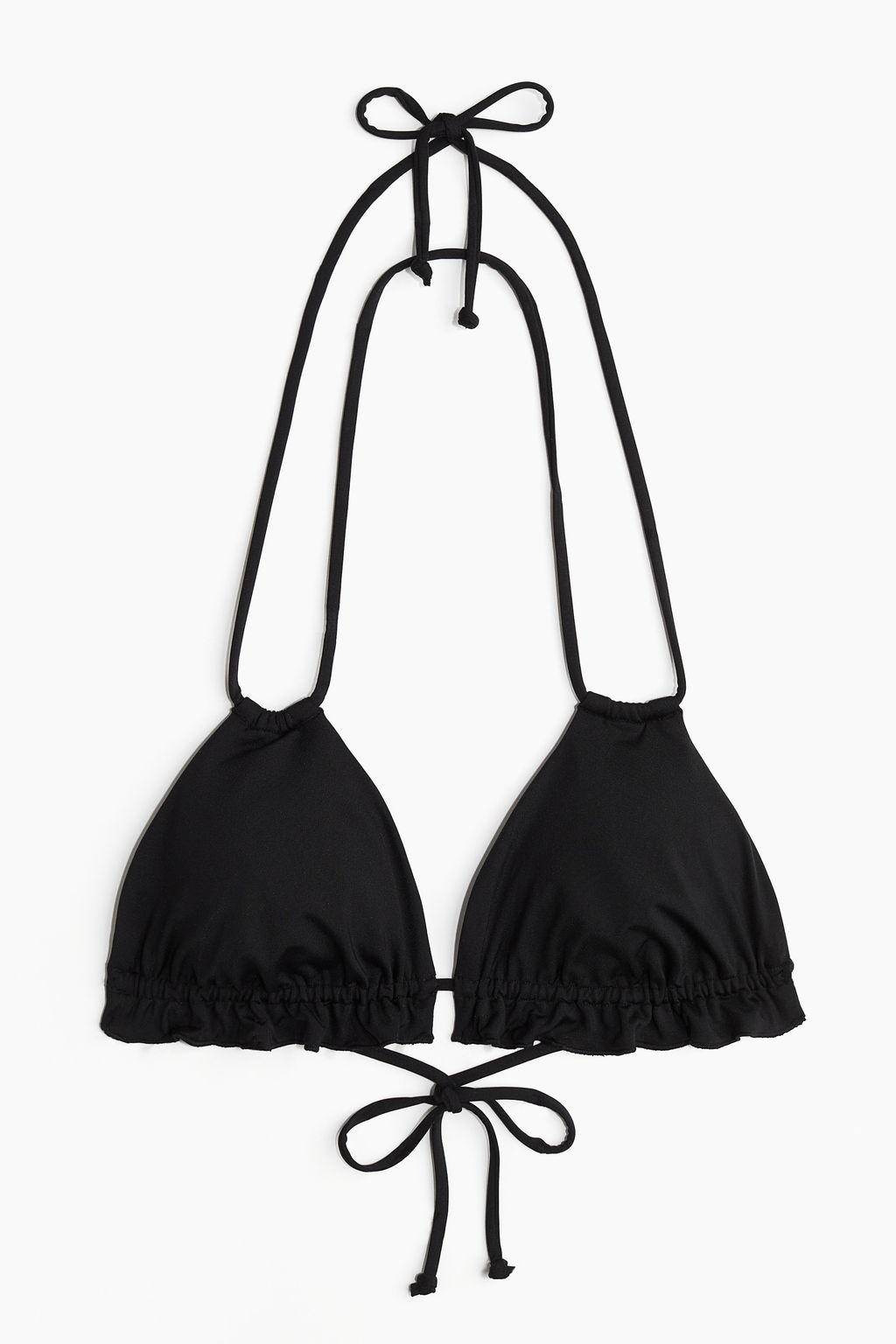 Top de bikini triangular con relleno