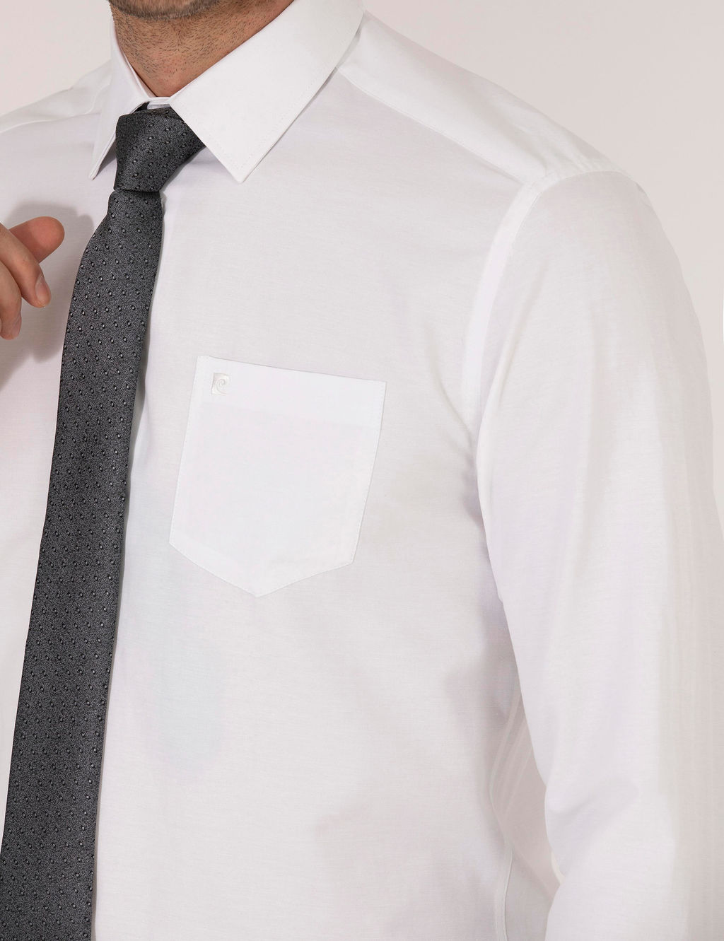 Рубашка Pierre Cardin Regular Fit белая с длинным рукавом