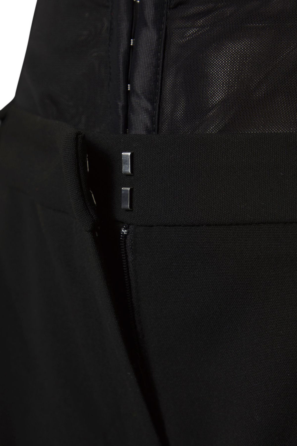 Limited Edition Siyah Korse Detayl? Tul Dokuma Pantolon TPRSS25PL00003 - Trendyolmilla фото 6