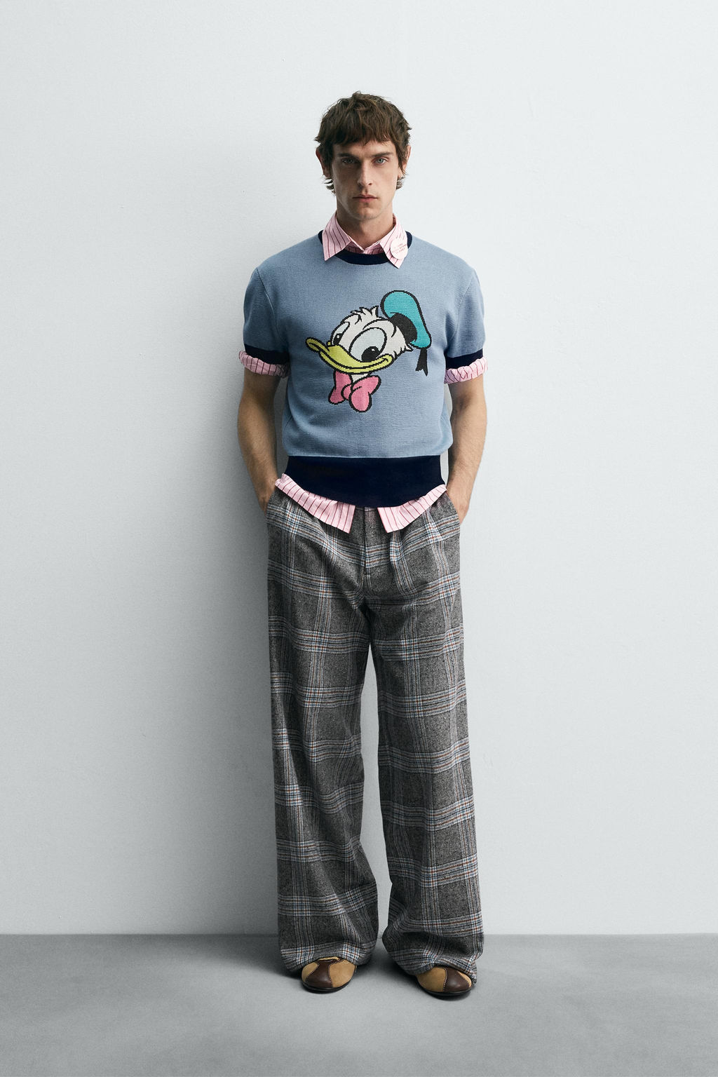 DONALD DUCK KNIT T-SHIRT HARRY LAMBERT FOR ZARA X DISNEY