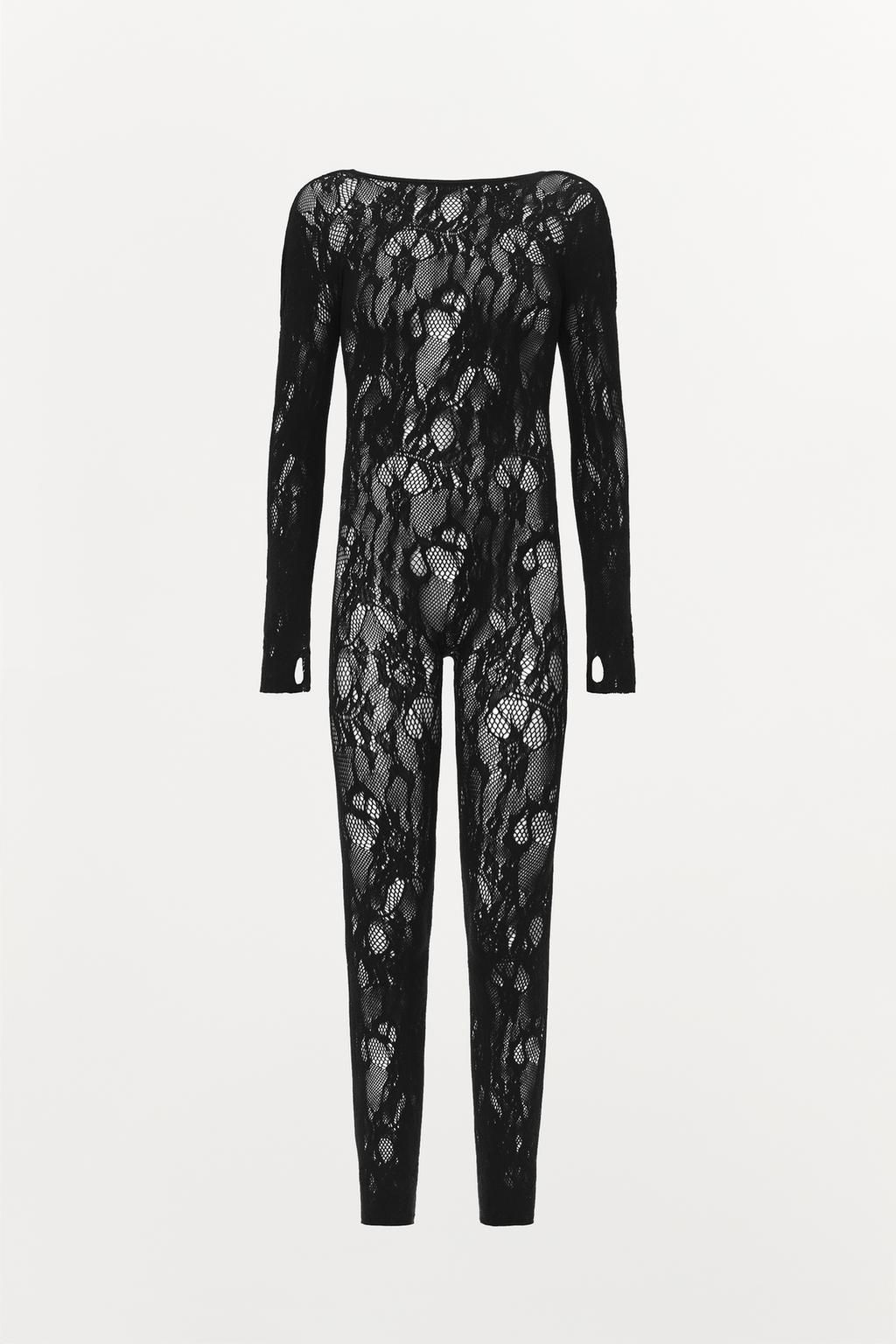 SEAMLESS LACE JUMPSUIT - Zara фото 4