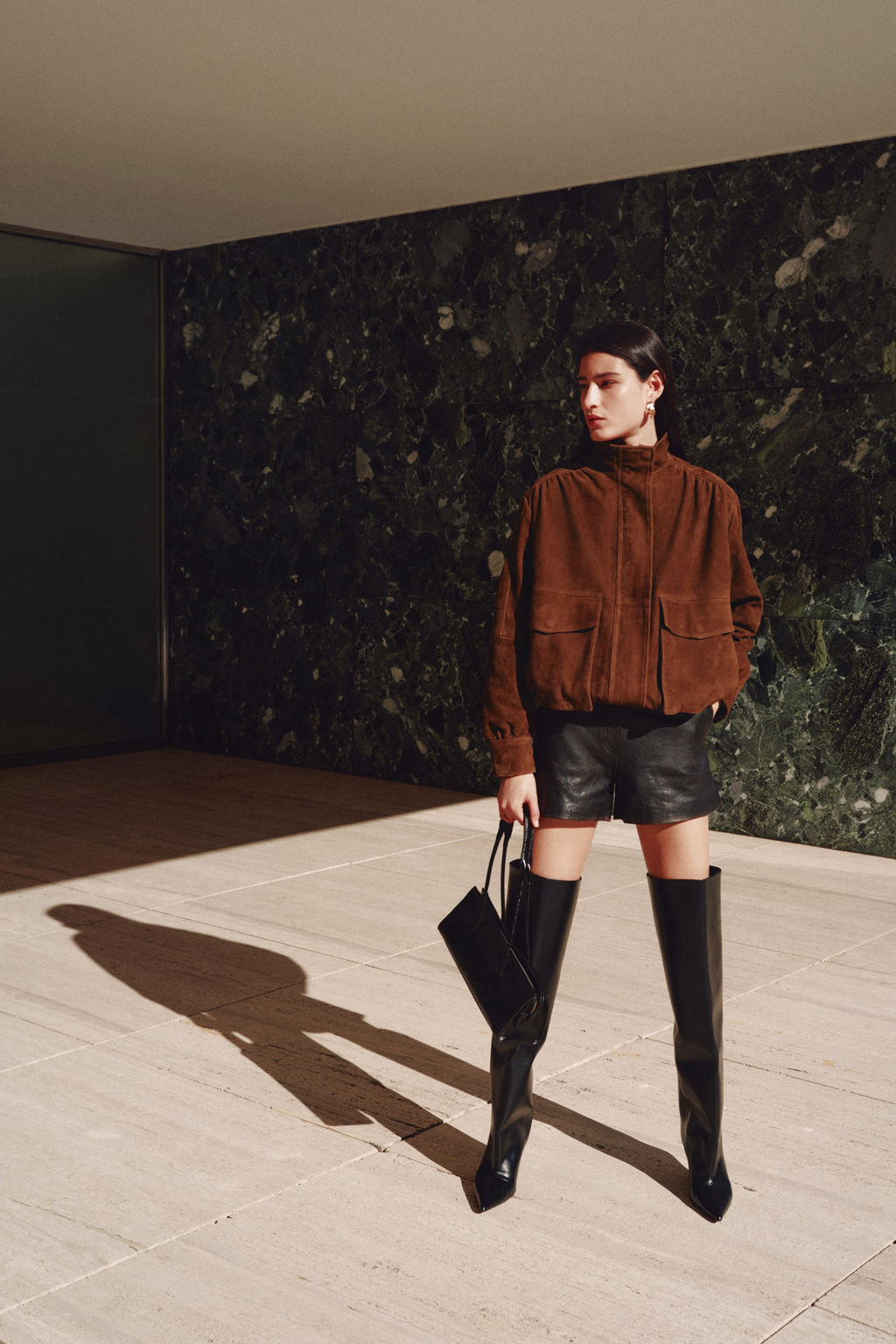 Chaqueta oversize de ante - H&m фото 5