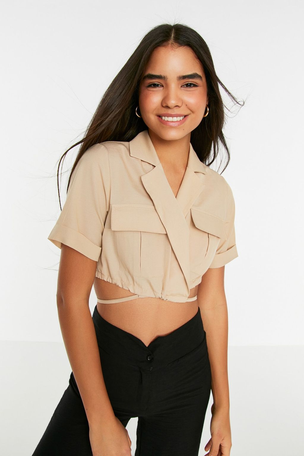 Tas Crop Gomlek TWOSS22GO0502