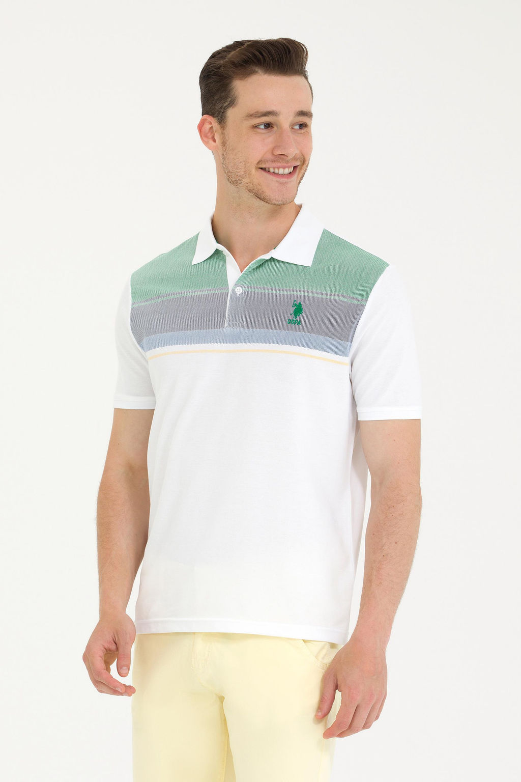 Мужская зеленая футболка - U.s. polo assn фото 10