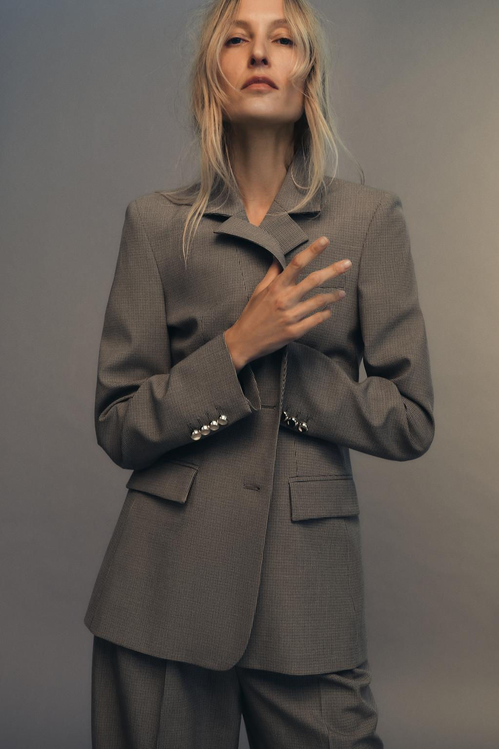 HOUNDSTOOTH BLAZER - Zara фото 2