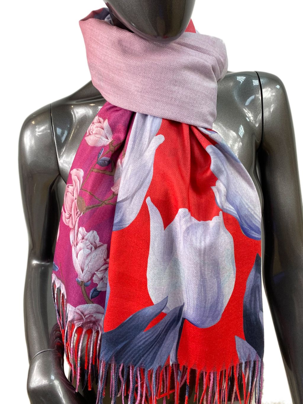 Мягкий палантин из кашемира, мультицвет - Greta фото 10