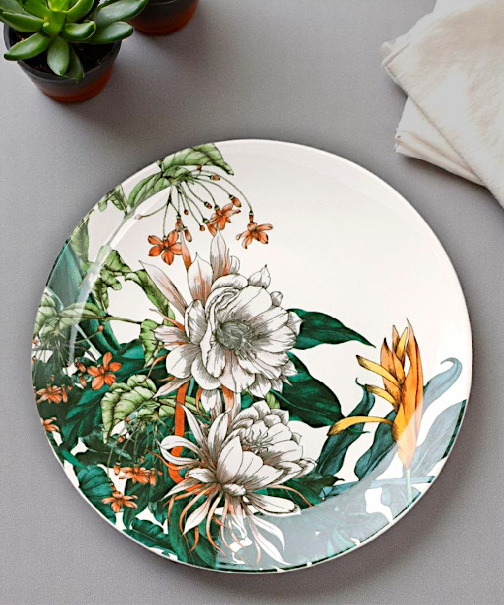 Тарелка закусочная Тропические цветы, 19 см - Maxwell & Williams фото 6
