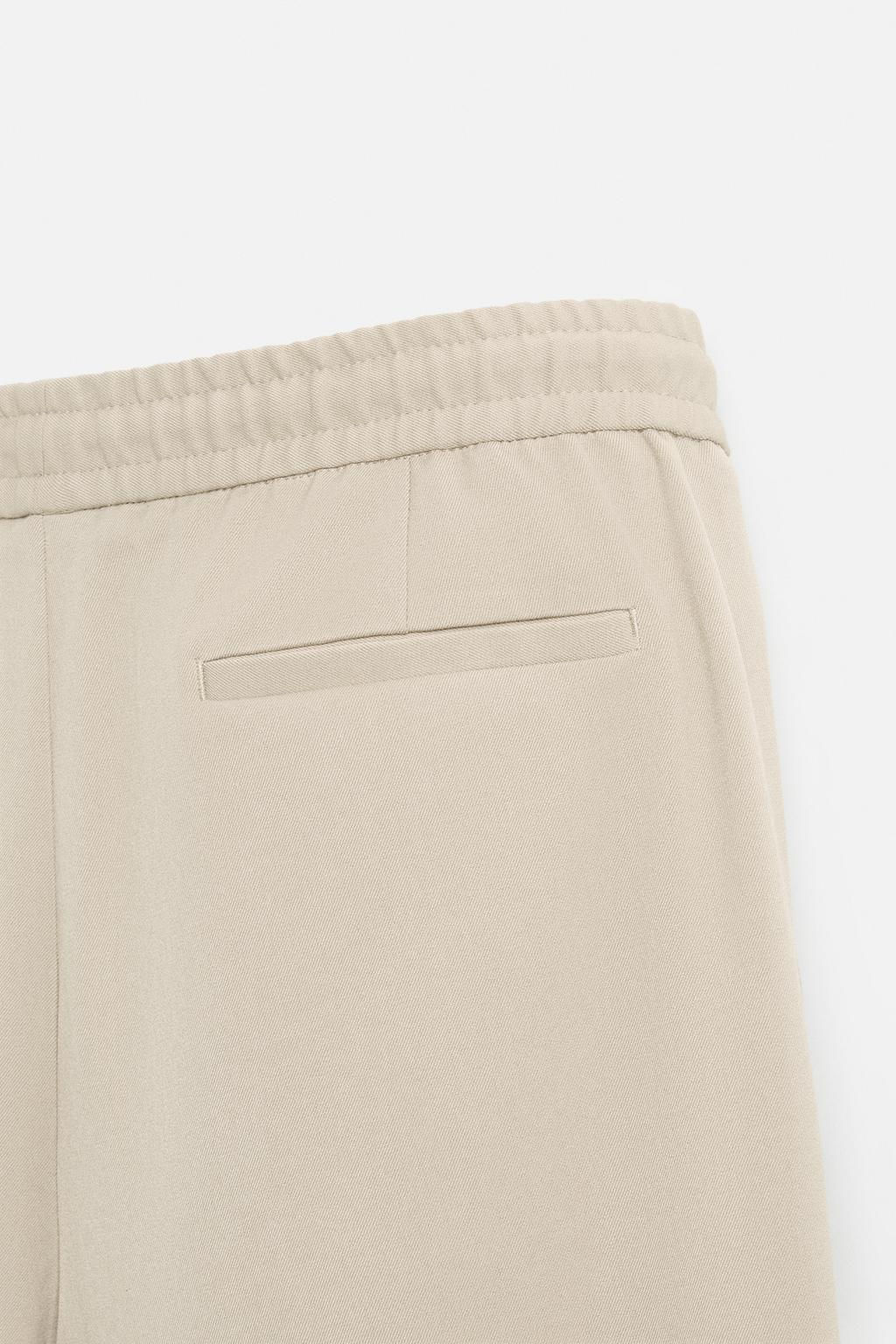 COMFORT FIT JOGGER WAIST TROUSERS - Zara фото 29