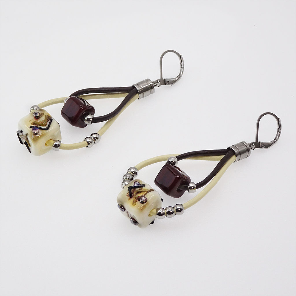 Серьги из муранского стекла ETHNO STYLE LS3475 - Vloes фото 3