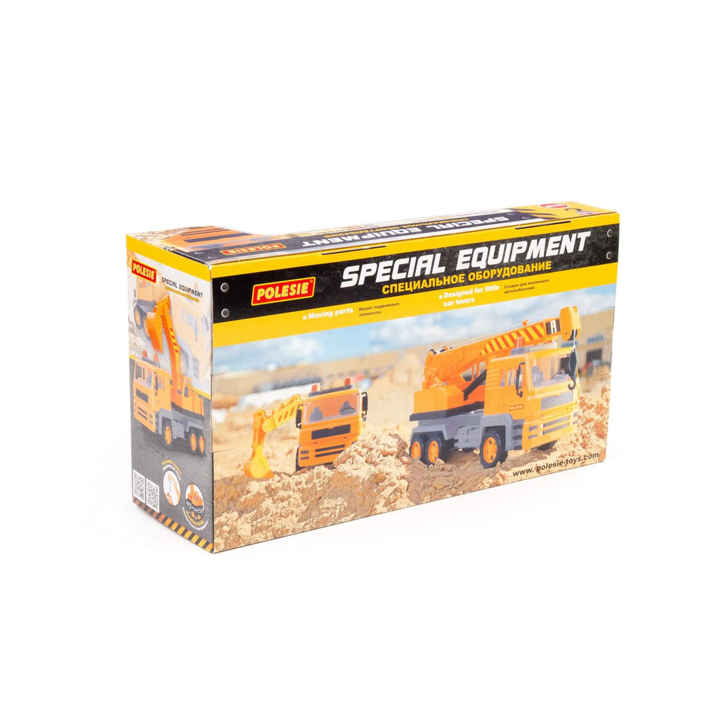 Алмаз, автомобиль-экскаватор инерционный (в коробке) - Полесье фото 7