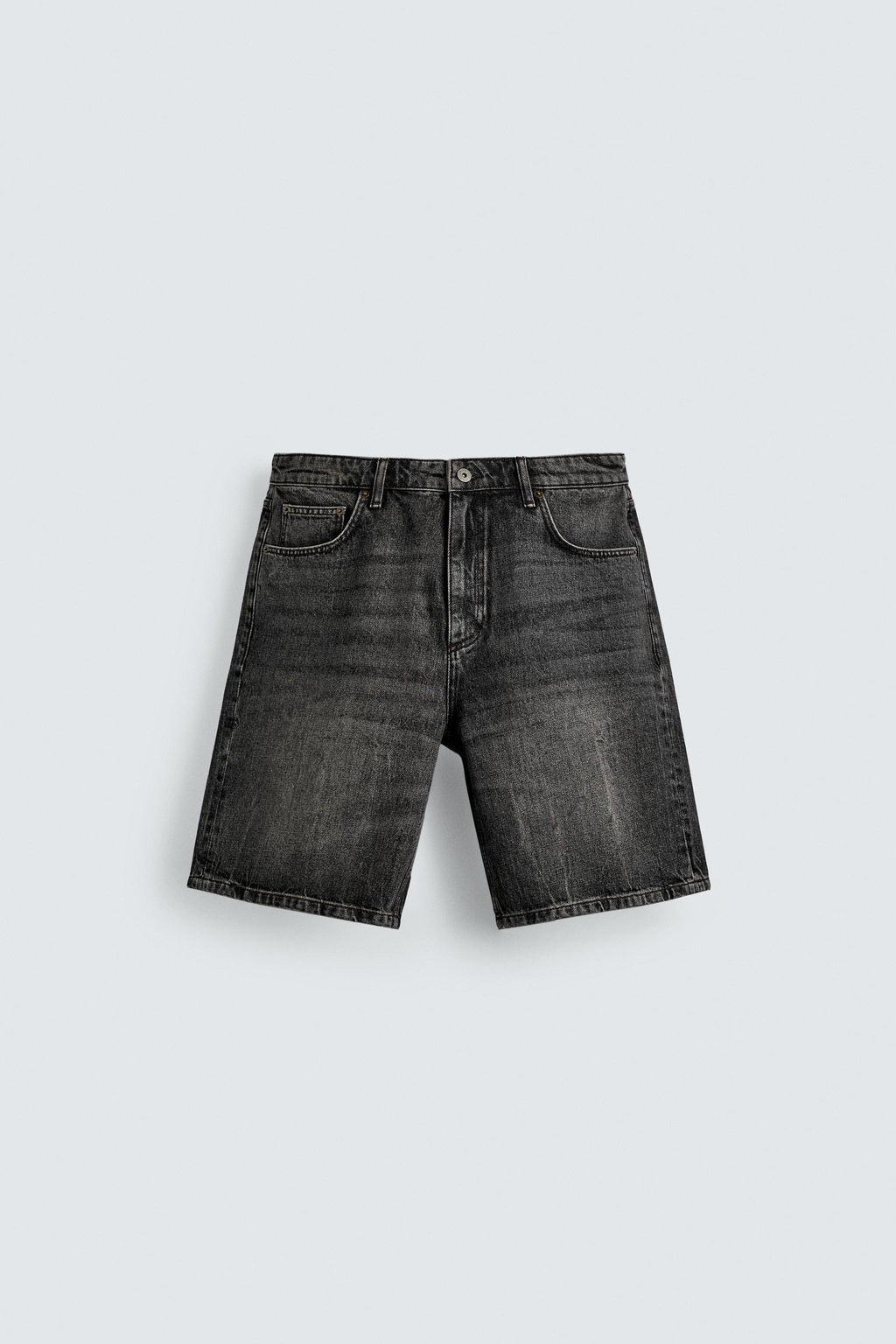 BERMUDA DENIM RELAXED FIT / Gris oscuro