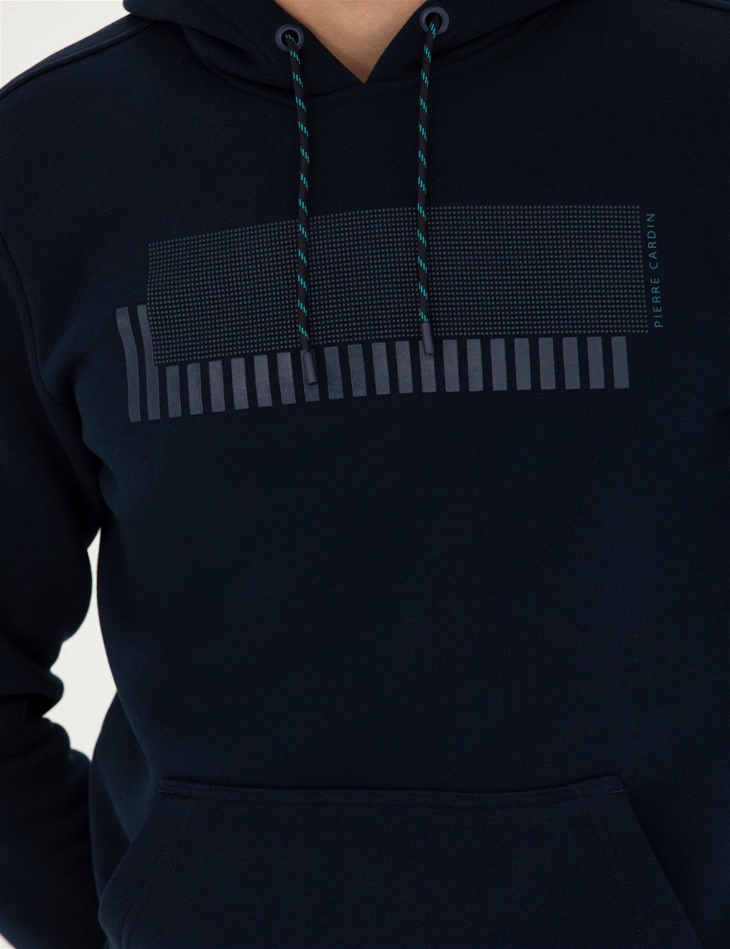 Lacivert Regular Fit Kap__onlu Sweatshirt - Pierre cardin фото 7