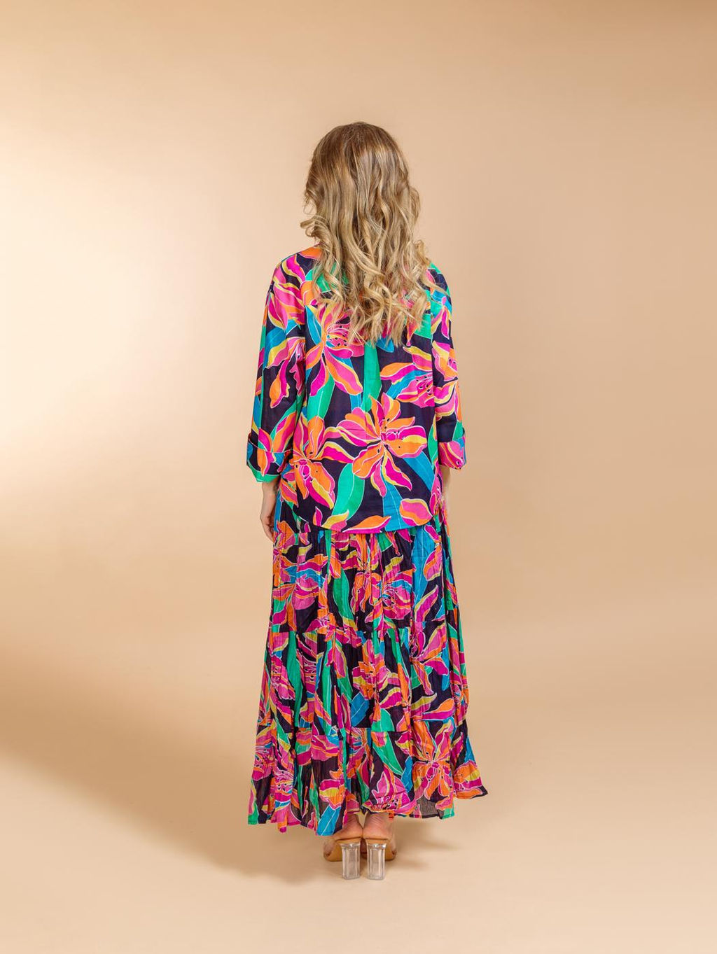 Костюм юбка и блузка (хлопок) №25-606-2 (Лето-2025) - Ганг фото 4