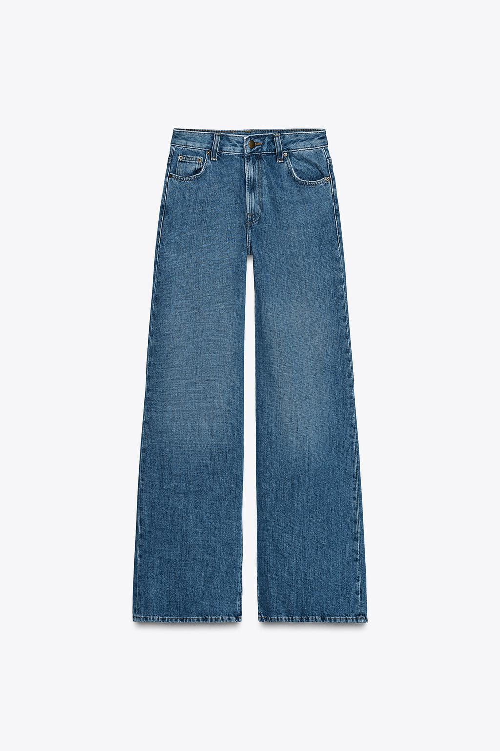 ZW COLLECTION WIDE-LEG MID-RISE JEANS - Zara фото 15