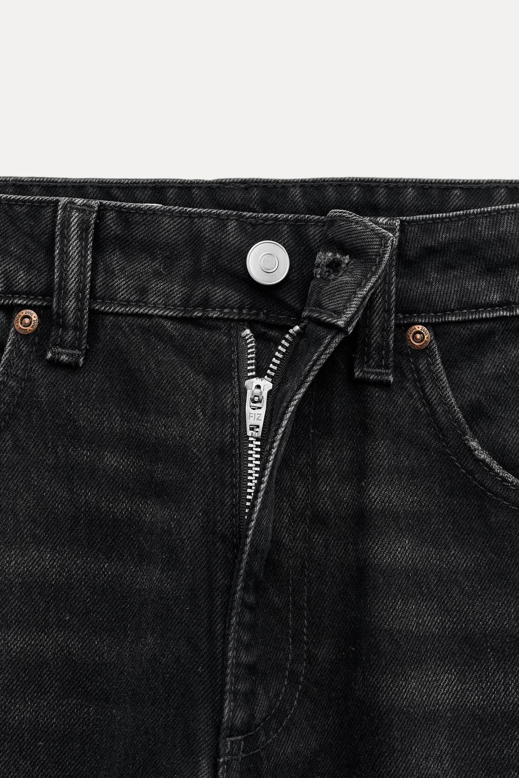 TRF WIDE-LEG MID-RISE FULL LENGTH JEANS - Zara фото 11