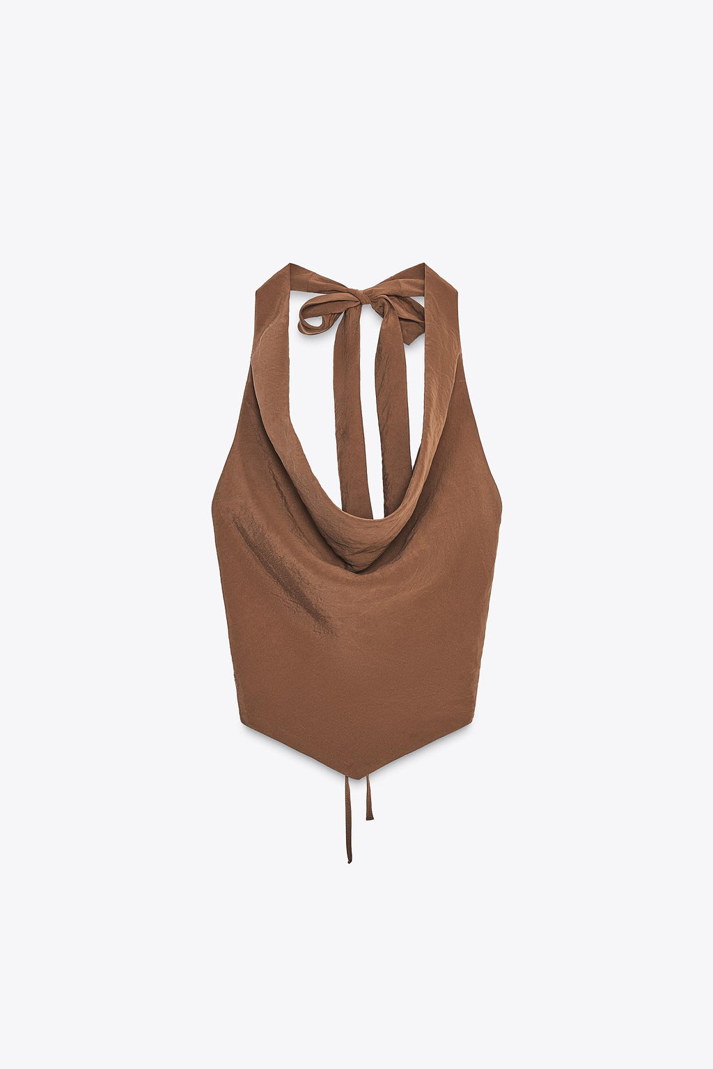 FLOWING DRAPED HALTER TOP - Zara фото 3