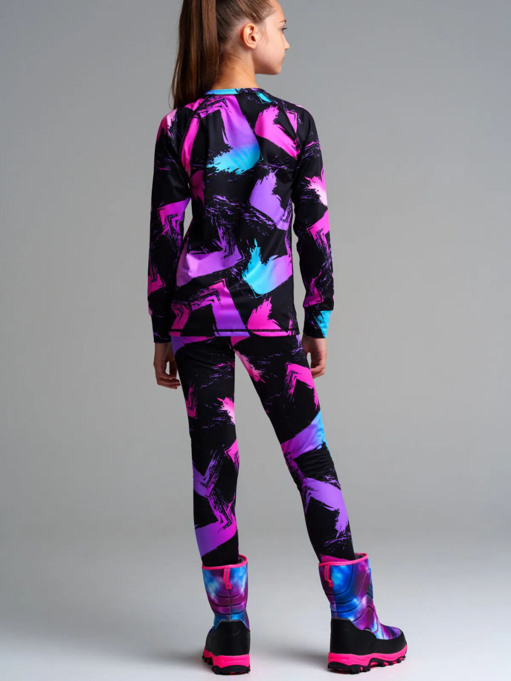 32321143 Термокомплект трикотажный для девочек: брюки, толстовка для эпизодического использования - Playtoday фото 4