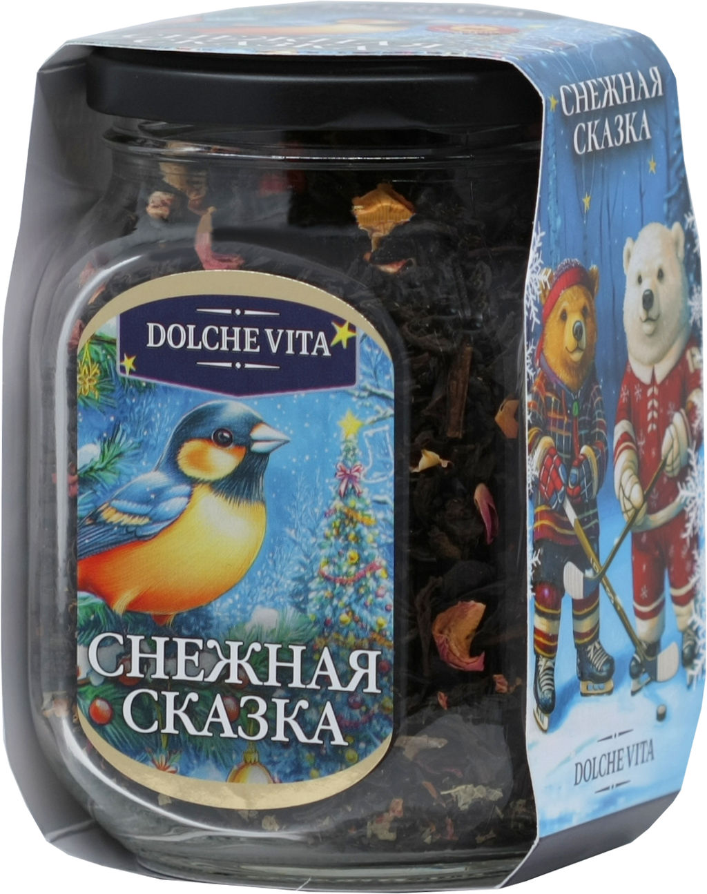 Dolche Vita. Новый год. В стекле. Снежная сказка (с магнитом) 125 гр. стекл.банка
