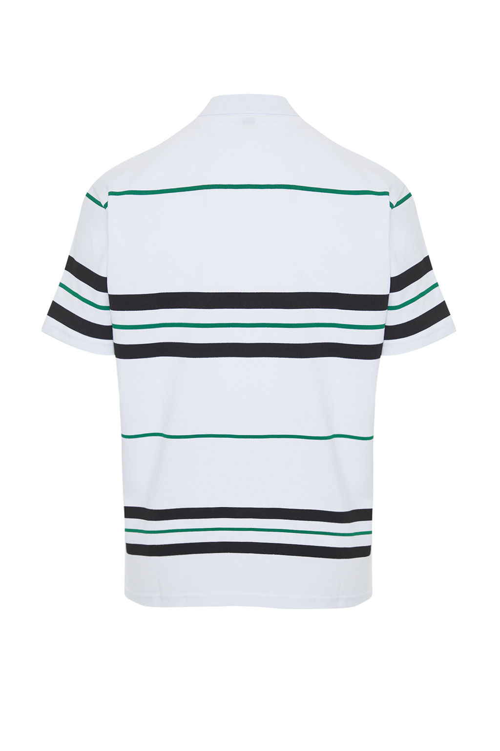 Regular/Normal Kesim K?sa Kol Cizgili Pike Etiketli Dugmeli Polo Yaka T-Shirt TMNSS24PO00015