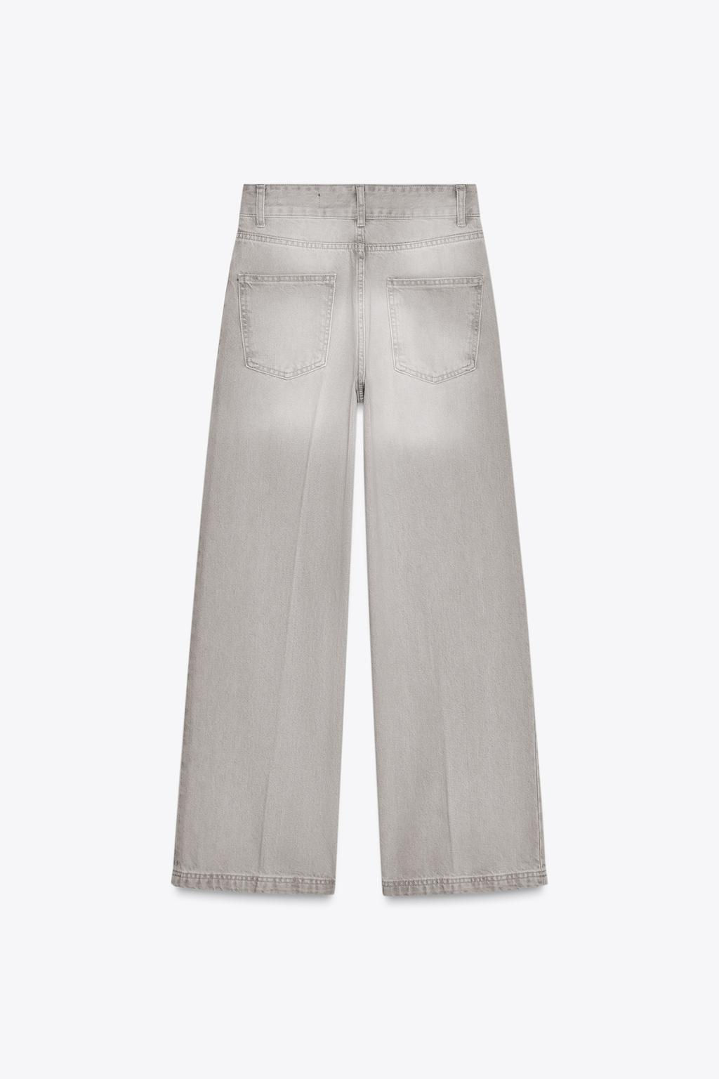 ZW COLLECTION WIDE-LEG HIGH-WAIST JEANS - Zara фото 6