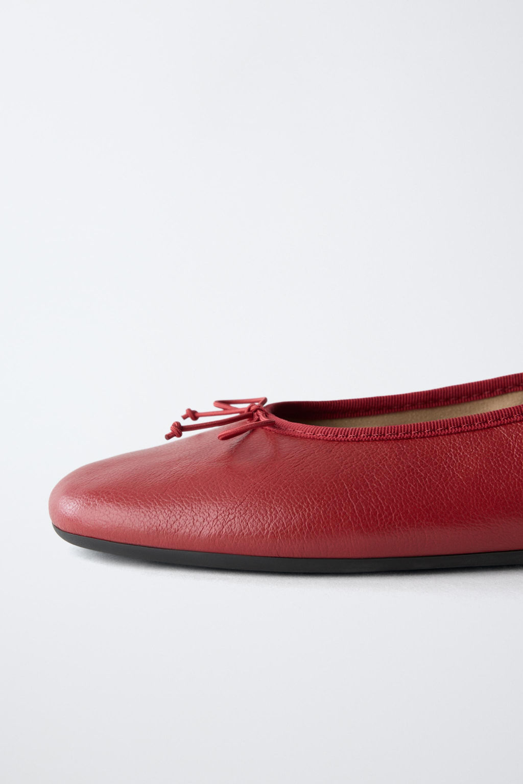 BAILARINA LAZO PIEL / Rojo - Zara фото 6