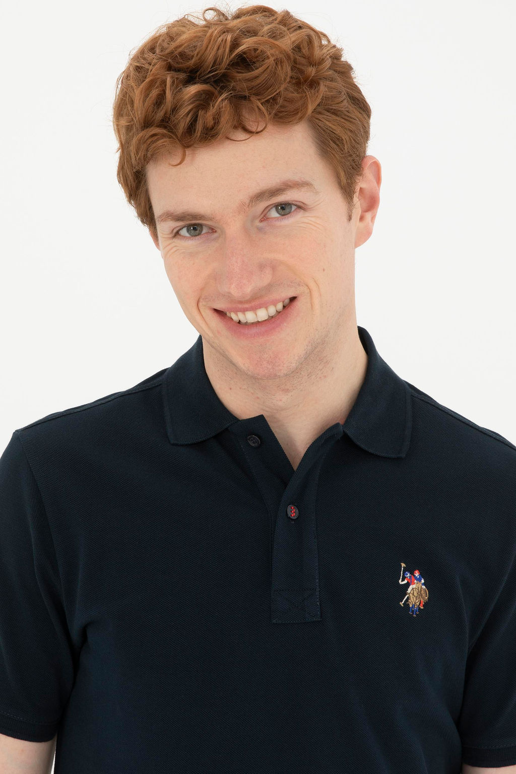 Мужская темно-синяя базовая футболка Неожиданная скидка в корзине - U.s. polo assn фото 2