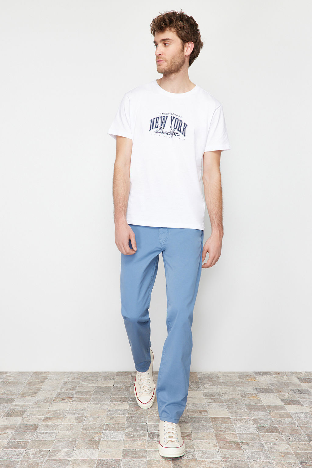 TRENDYOL MAN Siyah Slim Fit Chino Pantolon TMNAW24PL00000 - Trendyolmilla фото 2