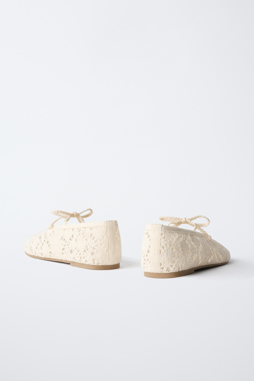 CROCHET BALLET FLATS - Zara фото 13